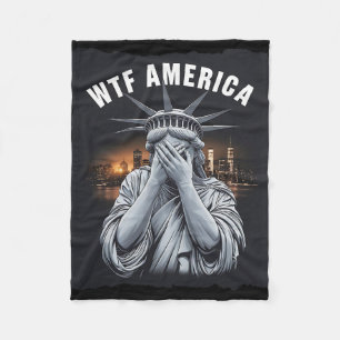Was zum Teufel Amerika Anti-Trump-USA-Politik und  Fleecedecke