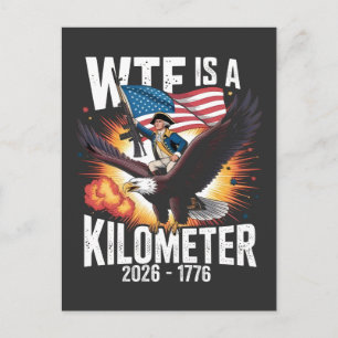 Was zum Teufel ist ein Kilometer Lustig 250. Jubil Feiertagspostkarte