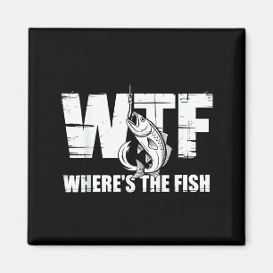 Was zum Teufel Wo ist der Fisch Männer Lustige Ang Magnet
