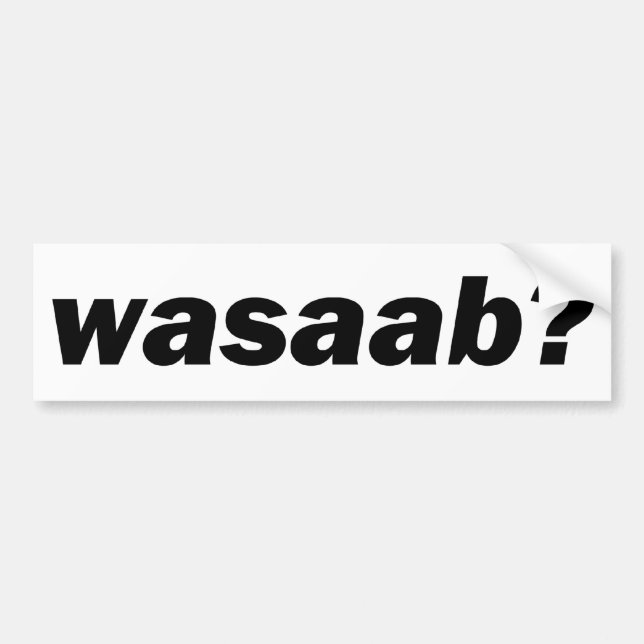 wasaab? autoaufkleber (Vorne)