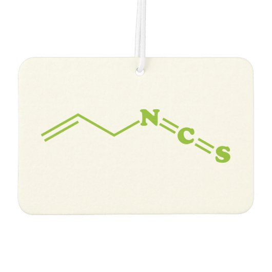 Wasabi Allyl Isothiocyanat Molekulare Formel Autolufterfrischer (Rückseite)