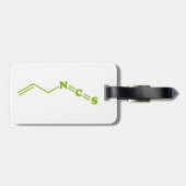 Wasabi Allyl Isothiocyanat Molekulare Formel Gepäckanhänger (Rückseite horizontal)