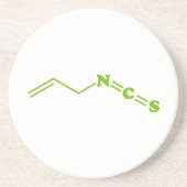 Wasabi Allyl Isothiocyanat Molekulare Formel Getränkeuntersetzer (Vorne)