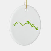 Wasabi Allyl Isothiocyanat Molekulare Formel Keramik Ornament (Rechts)