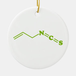 Wasabi Allyl Isothiocyanat Molekulare Formel Keramik Ornament