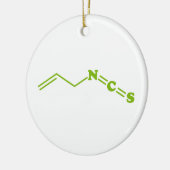 Wasabi Allyl Isothiocyanat Molekulare Formel Keramik Ornament (Links)