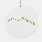 Wasabi Allyl Isothiocyanat Molekulare Formel Keramik Ornament (Hinten)