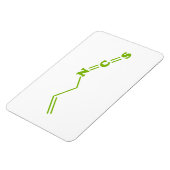 Wasabi Allyl Isothiocyanat Molekulare Formel Magnet (Linke Seite)