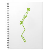 Wasabi Allyl Isothiocyanat Molekulare Formel Notizblock (Vorderseite)