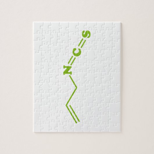 Wasabi Allyl Isothiocyanat Molekulare Formel Puzzle (Vertikal)