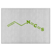 Wasabi Allyl Isothiocyanat Molekulare Formel Schneidebrett (Vorderseite)
