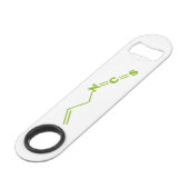 Wasabi Allyl Isothiocyanat Molekulare Formel Speed Flaschenöffner (Vorderseite Schrägansicht)