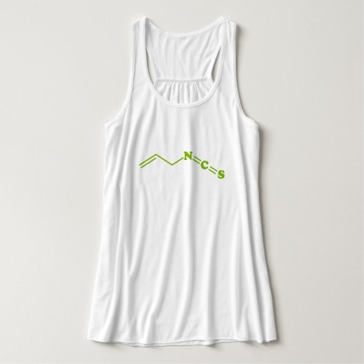 Wasabi Allyl Isothiocyanat Molekulare Formel Tank Top (Design Vorderseite)