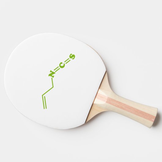 Wasabi Allyl Isothiocyanat Molekulare Formel Tischtennis Schläger (Seitenansicht)