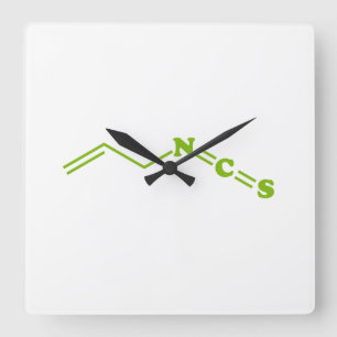 Wasabi Allyl Isothiocyanate Molecular Formula Quadratische Wanduhr