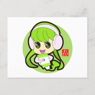 Wasabi Girl Postkarte