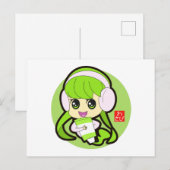 Wasabi Girl Postkarte (Vorne/Hinten)