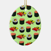 Wasabi Green Sushi Keramikornament (Rechts)