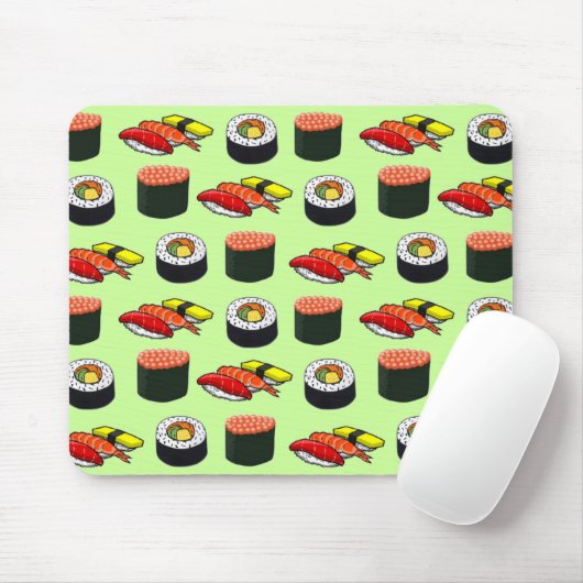 Wasabi Green Sushi Mousepad (Mit Mouse)