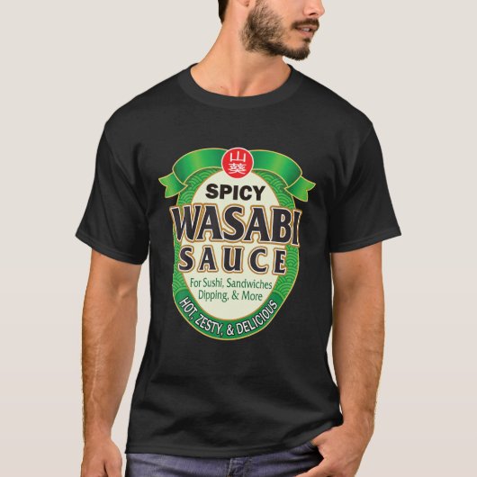 Wasabi Paste Sauce Hot Spicy Sushi Sashimi Hallowe T-Shirt (Vorderseite)
