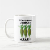 Wasabi scharf mit einer Touch von Süße Wasabi Kaffeetasse (Links)