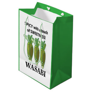 Wasabi scharf mit einer Touch von Süße Wasabi Mittlere Geschenktüte