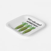 Wasabi scharf mit einer Touch von Süße Wasabi Pappteller (Gewinkelt)