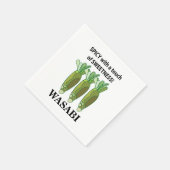 Wasabi scharf mit einer Touch von Süße Wasabi Serviette (Ecke)