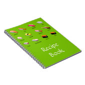 Wasabi Sushi Japanisch niedliches Essen Notizblock (Rechte Seite)