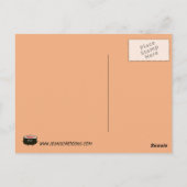 Wasabi und Ingwer gehen zusammen - Kawaii Entwurf Postkarte (Rückseite)