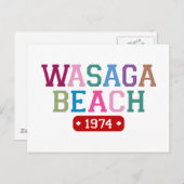 Wasaga Beach 1974 Postkarte (Vorne/Hinten)
