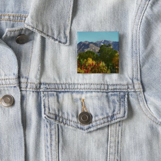 Wasatch Gebirgsherbst in Utah Button (Beispiel)