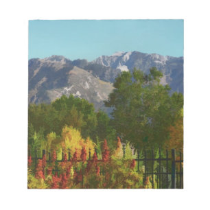 Wasatch Mountain Herbst in Utah Notizblock