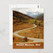 Wasatch Mountains, Nordutah Postkarte (Vorne/Hinten)