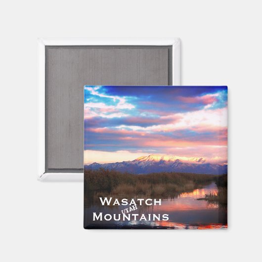 Wasatch Mountains, Utah Landschaft Magnet (Vorderseite/Rückseite)