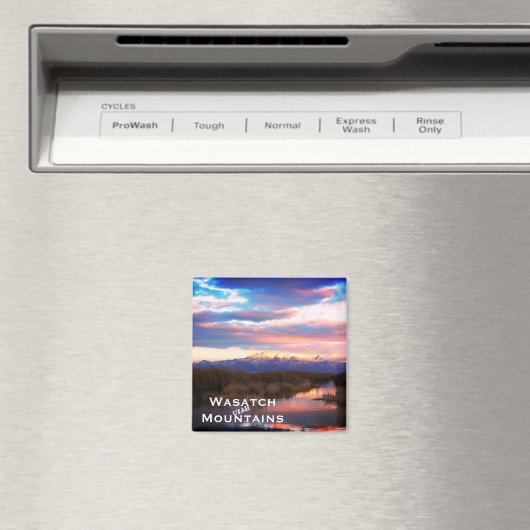 Wasatch Mountains, Utah Landschaft Magnet (In Situ (Geschirrspüler))