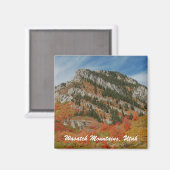Wasatch Mountains, Utah Magnet (Vorderseite/Rückseite)