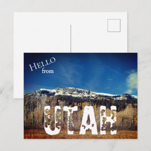 Wasatch Mountains, Utah Postkarte