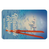 Wasatch Range Utah & Idaho Skiposter Magnet (Horizontal)