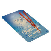 Wasatch Range Utah & Idaho Skiposter Magnet (Rechte Seite)