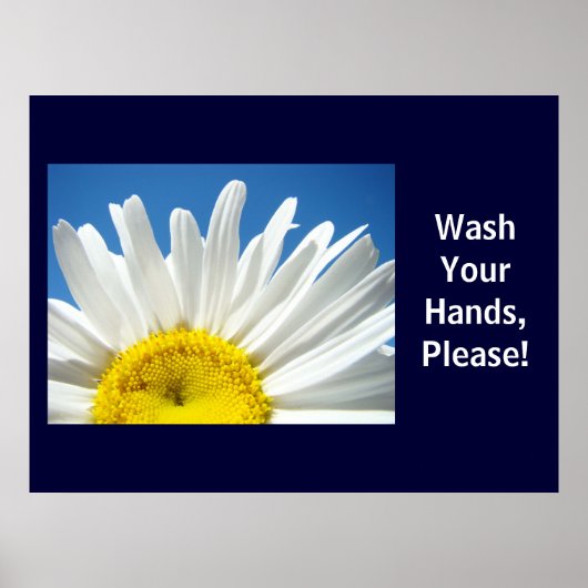 Wasch dir bitte die Hände! Poster der Gesundheitss (Vorne)