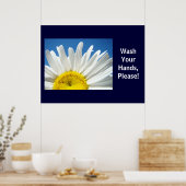 Wasch dir bitte die Hände! Poster der Gesundheitss (Küche)