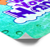 Wasch dir die Hände 2020 Hygiene-Zeichen im Badezi Poster (Ecke)