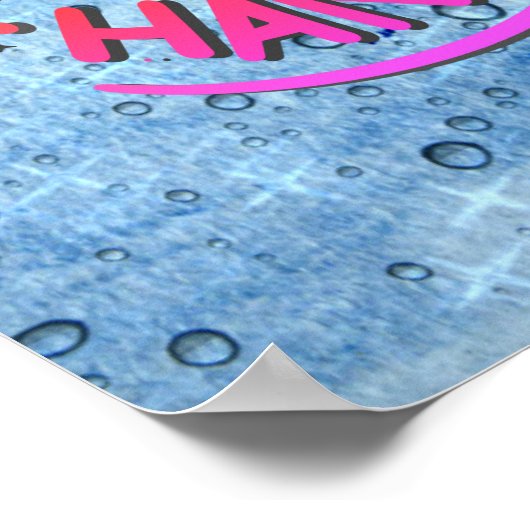 Wasch dir die Hände 2020 Hygiene-Zeichen im Badezi Poster (Ecke)