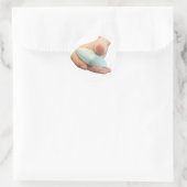 Wasch dir die Hände! Runder Aufkleber (Tasche)