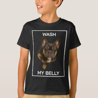 Wasch meinen Bauch Französische Bulldogge Shirt | 