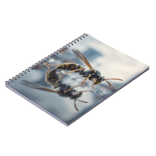 Wasch Skyline Reflection Notebook Notizblock (Linke Seite)
