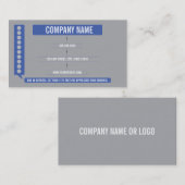 Waschanlage-Loyalitäts-Visitenkarte-Lochkarte Treuekarte (Vorne/Hinten)