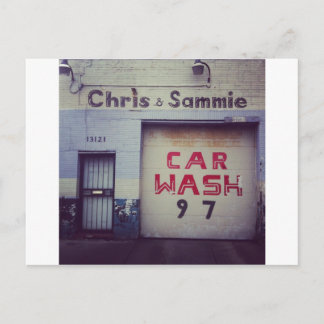 Waschanlage Postkarte