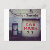 Waschanlage Postkarte (Vorderseite)